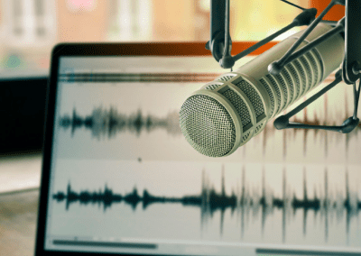 Mic beside the laptop